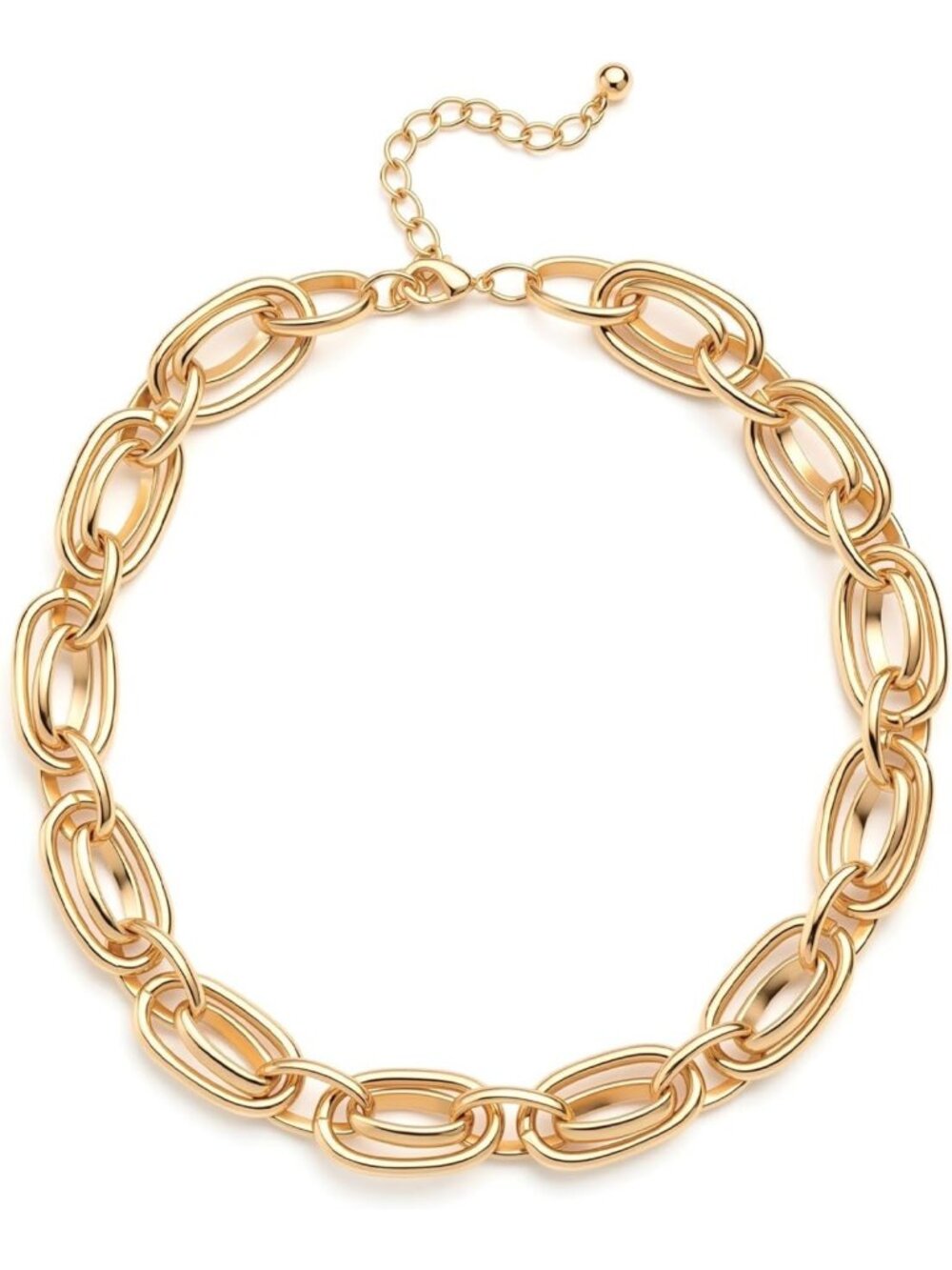 Trendy Gold Chunky Choker Necklace for Women | Statement Chain Jewelry